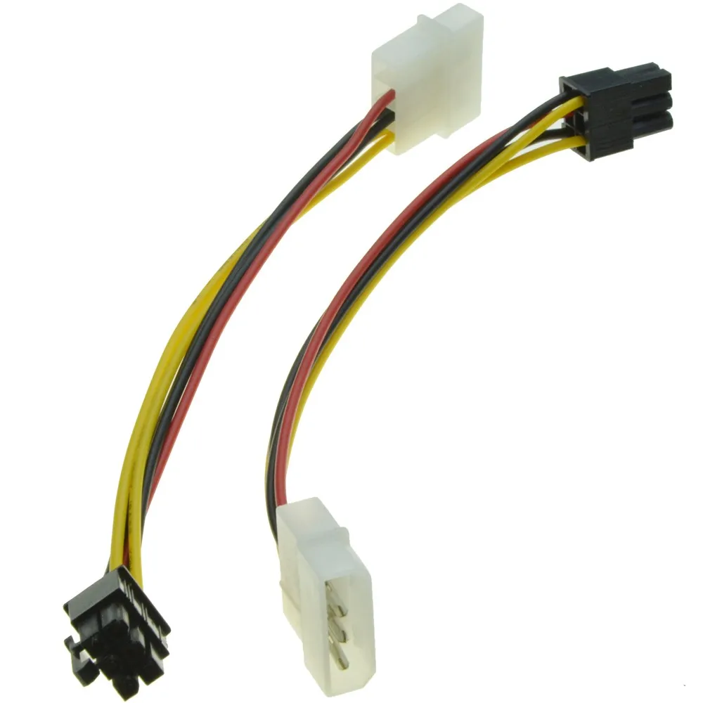 ATI RoHS 6pin Peripheral Video Card Power Cable Adapter Molex 6110019900G 